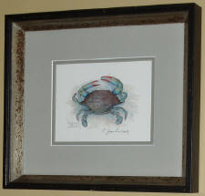 Click for full size image
She Crab - hand colored giclee by Charles Leonard