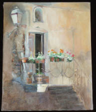 Click for full size image
CINQUE TERRE - original oil on canvas by Candi Richards