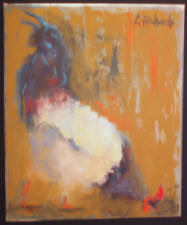 Click for full size image
FREE RANGE - original oil on canvas by Candi Richards