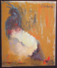 Click for full size image

FREE RANGE - original oil on canvas by Candi Richards